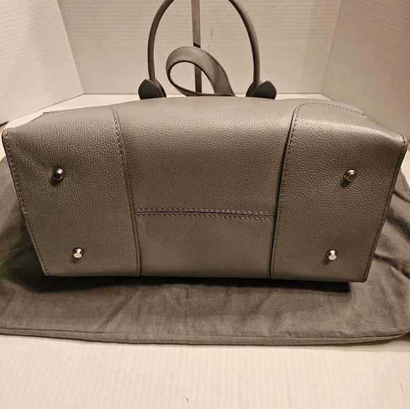Alexander McQueen Legend Pebbled Leather Oversized Tote Satchel, Grey. LIKE NEW - Picture 11 of 16